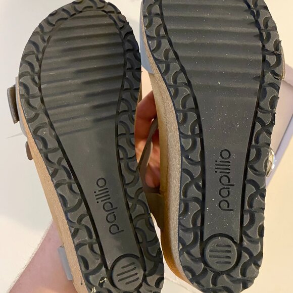 NIB Birkenstock Papillo Soley Ring Buckle Dove Gray Wedge Sandal EU 38 - Picture 6 of 6